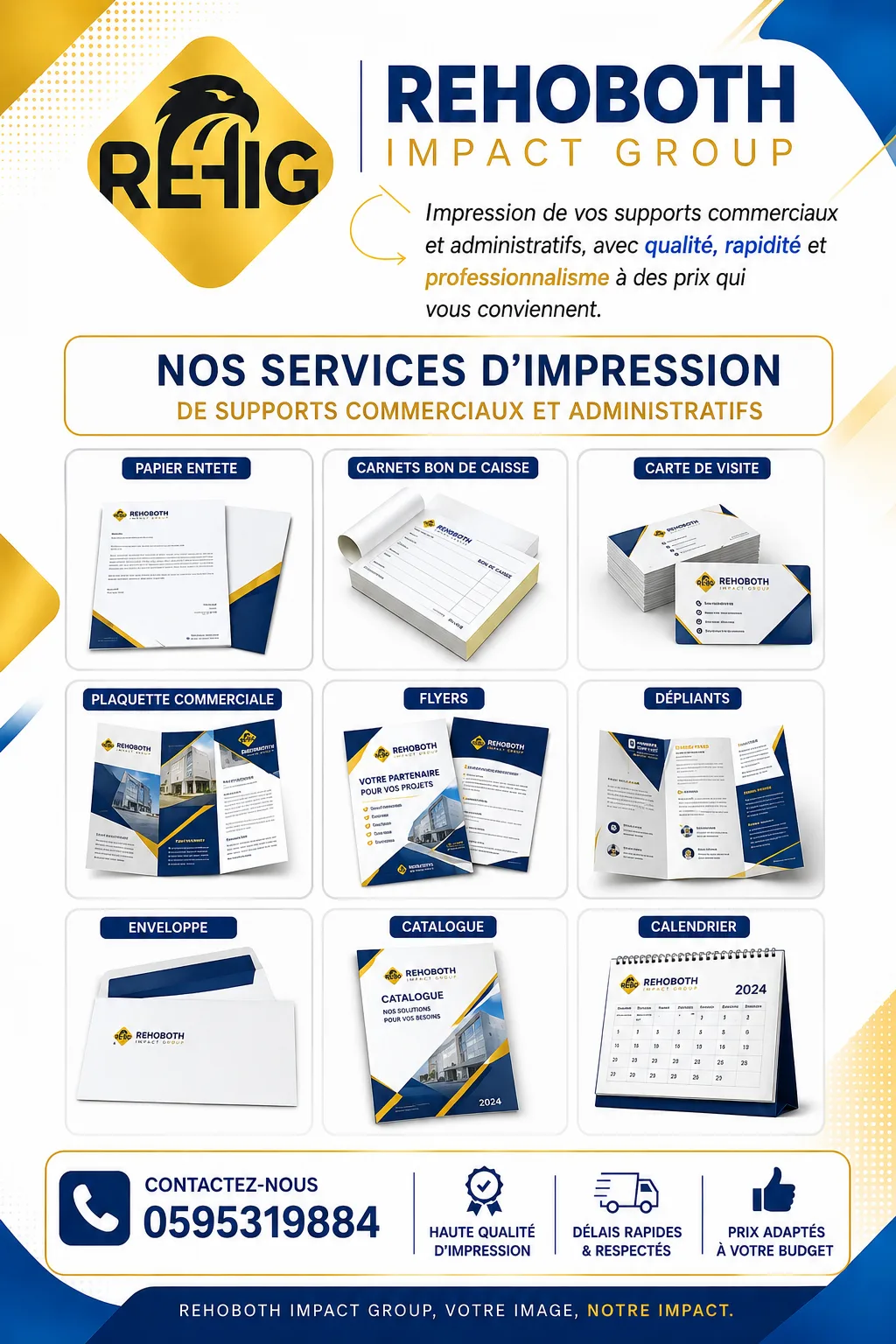 IMPRESSION DE DOCUMENT ADMINISTRATIF ET COMMERCIAL